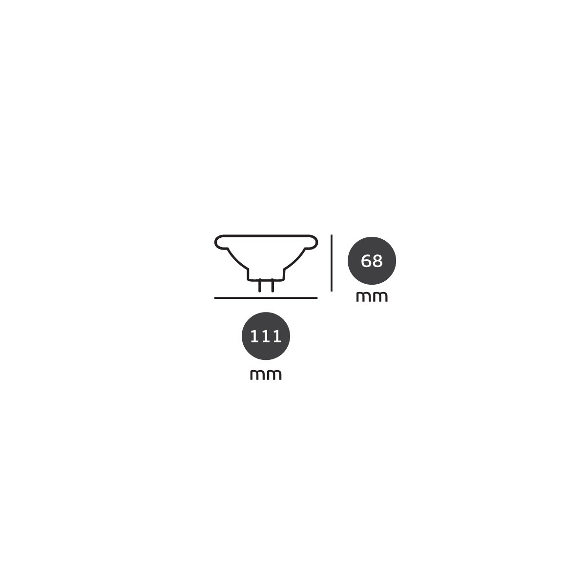 Lamp R111 VK/05112GD/W/10 - Led Lamps R111 / ES111 - VK Leading Light